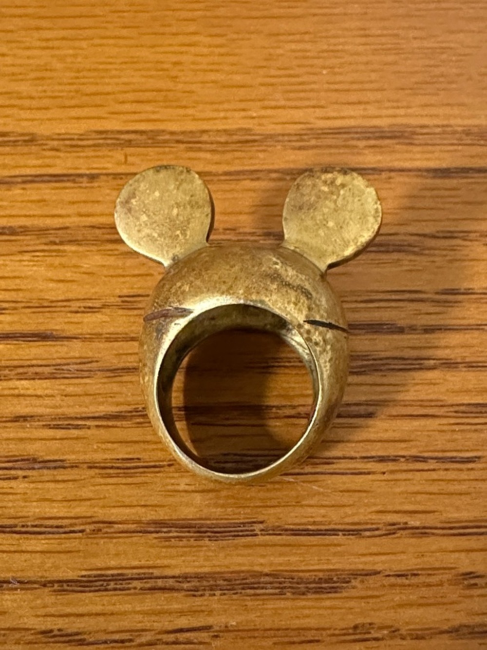Gold-Tone Mickey Mouse Inspired Ring - Picture 2 of 3